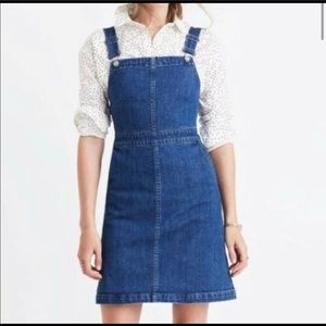 Madewell Hillbiew Denim Overall Dress - 0